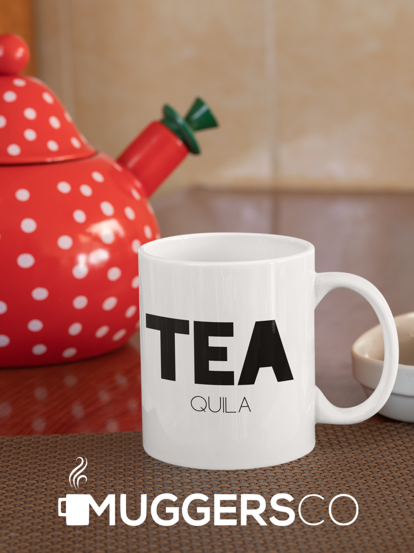 tea quila mug gift tea mug white ceramic